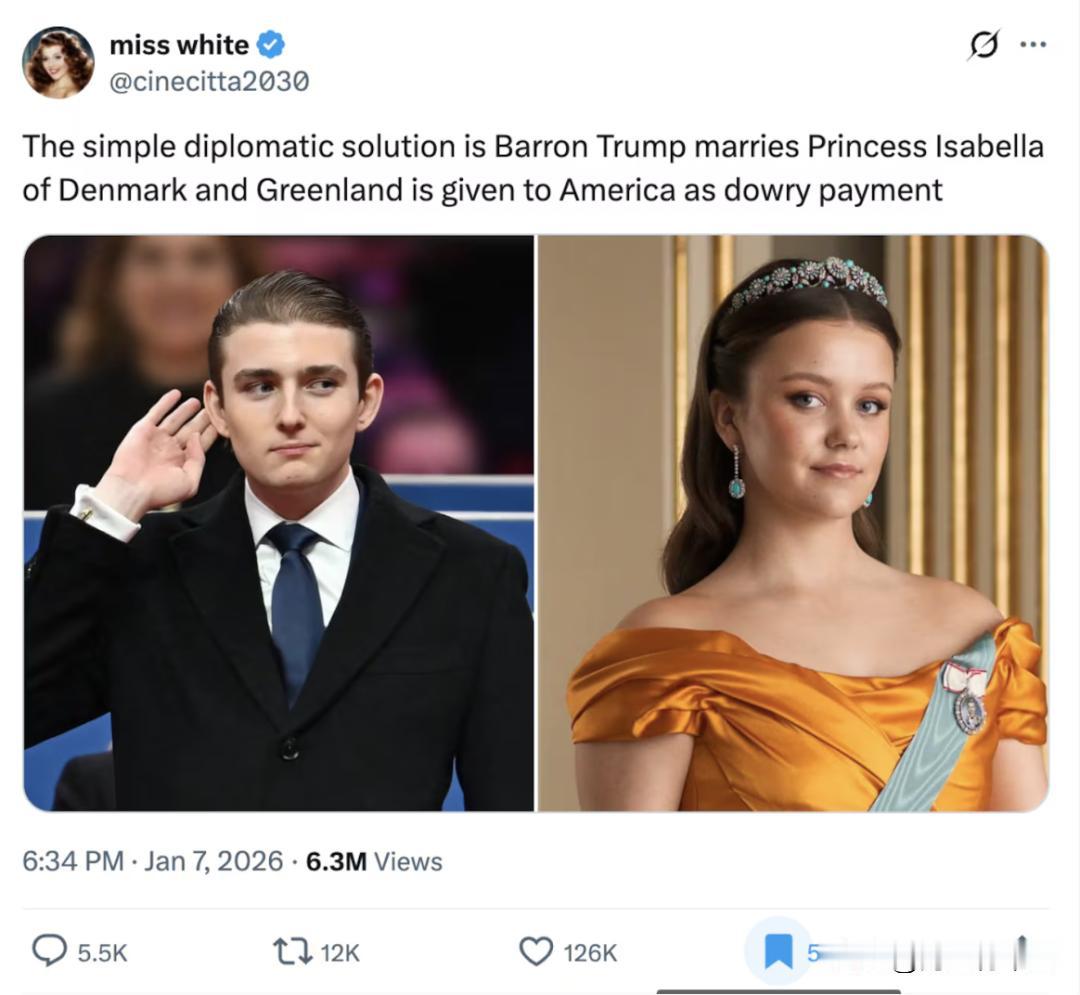 格陵兰：当嫁妆配送给美国？

这两天，关于格陵兰岛的美国之要和丹麦之不给，引发欧