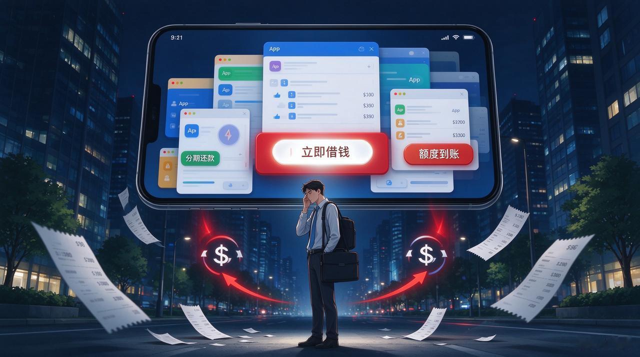 不知道从什么时候开始，打开手机里各式各样的 App，总能看到借钱入口。
刷短视频