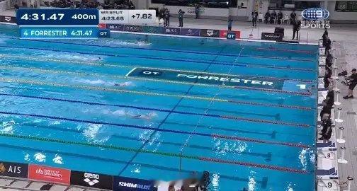 澳大利亚游泳选拔赛 女400混决赛Jenna Forrester 4:31.47