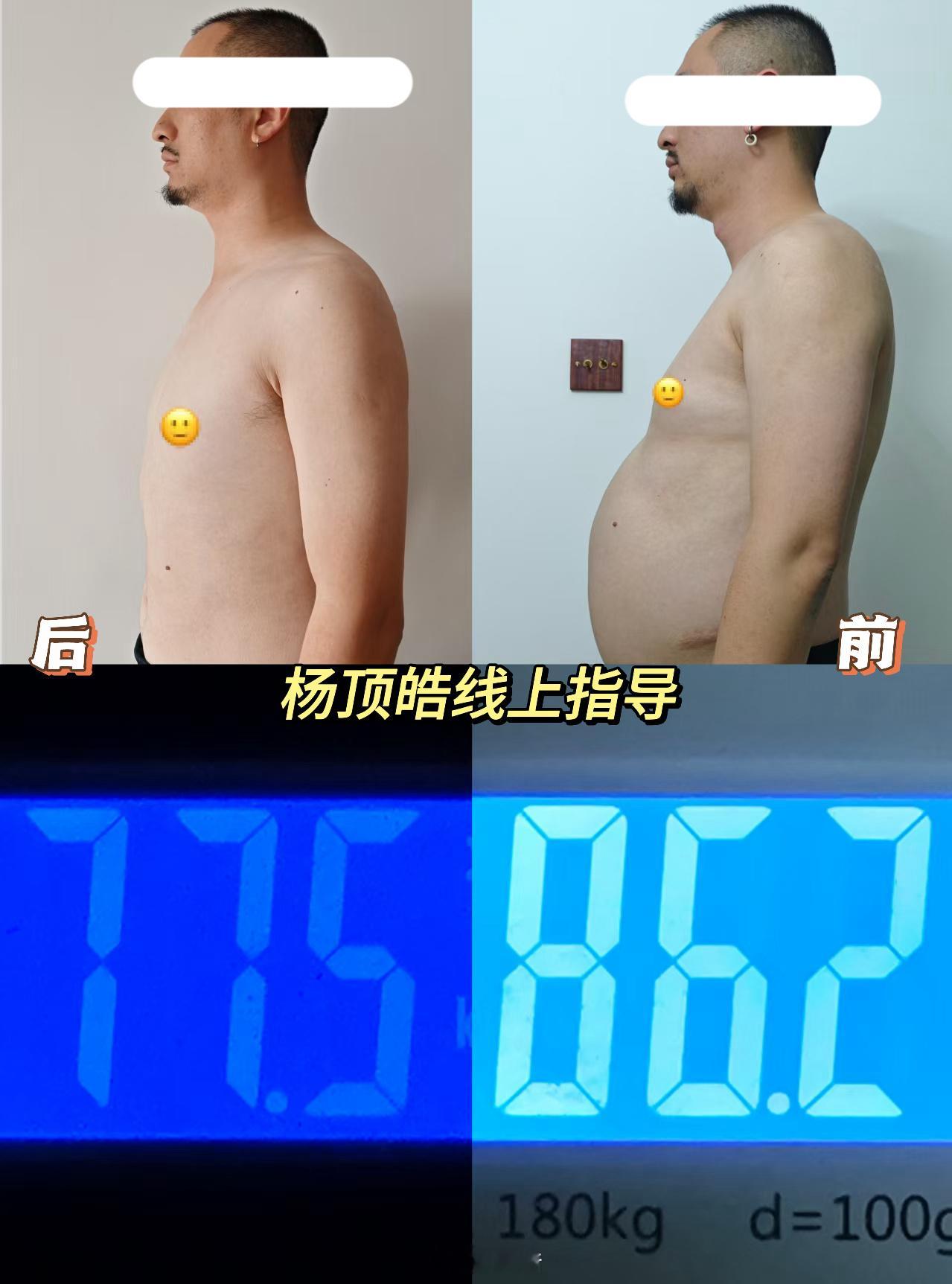 前后对比