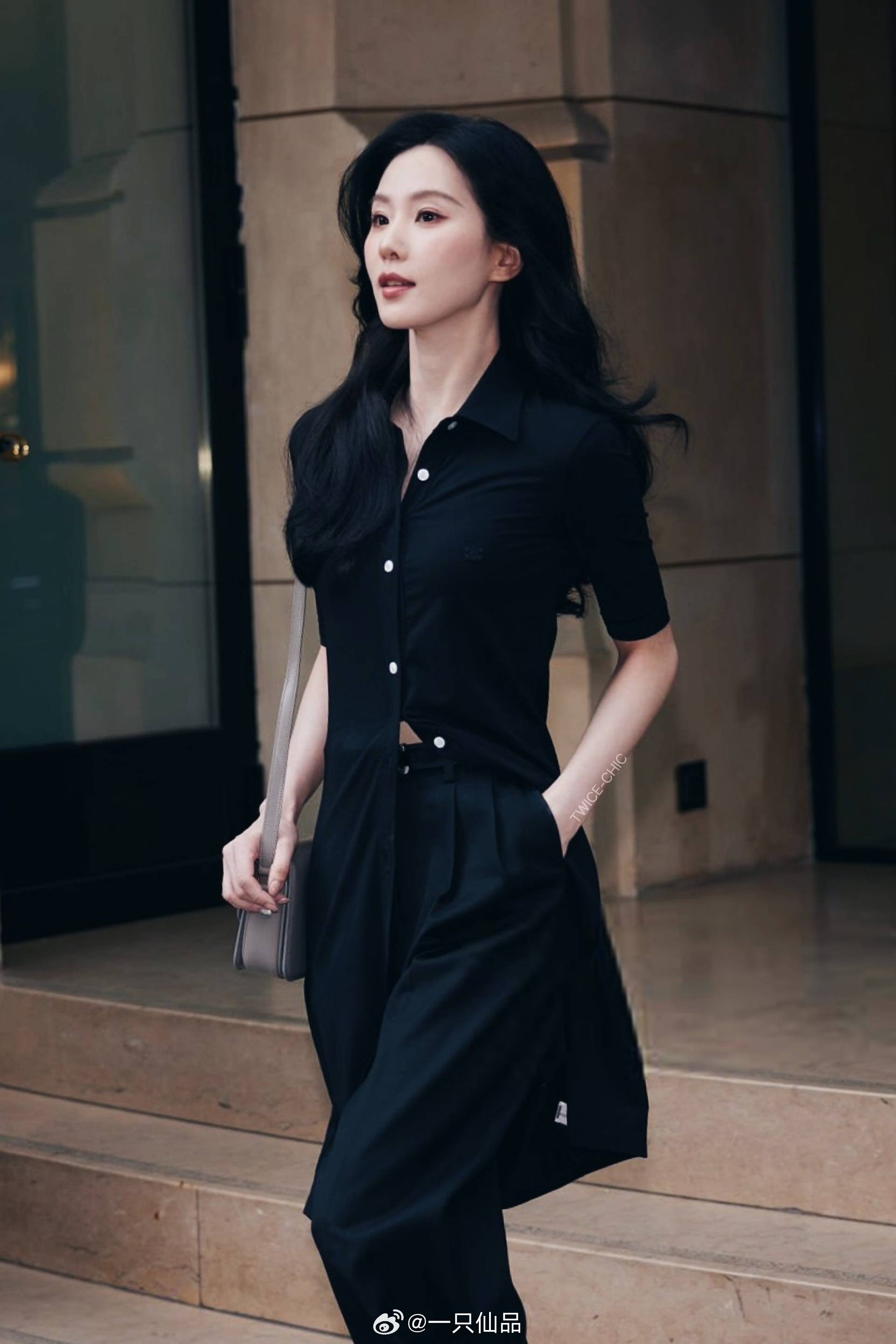 G社拍的刘诗诗刘诗诗G社生图 巴黎时装周最苏celine queen，生图即神图