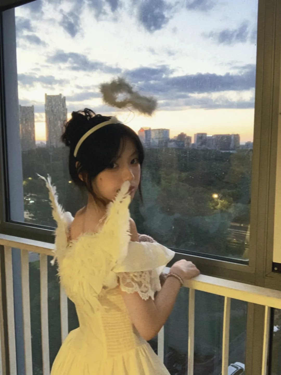 当我一个人在家遇到晚霞