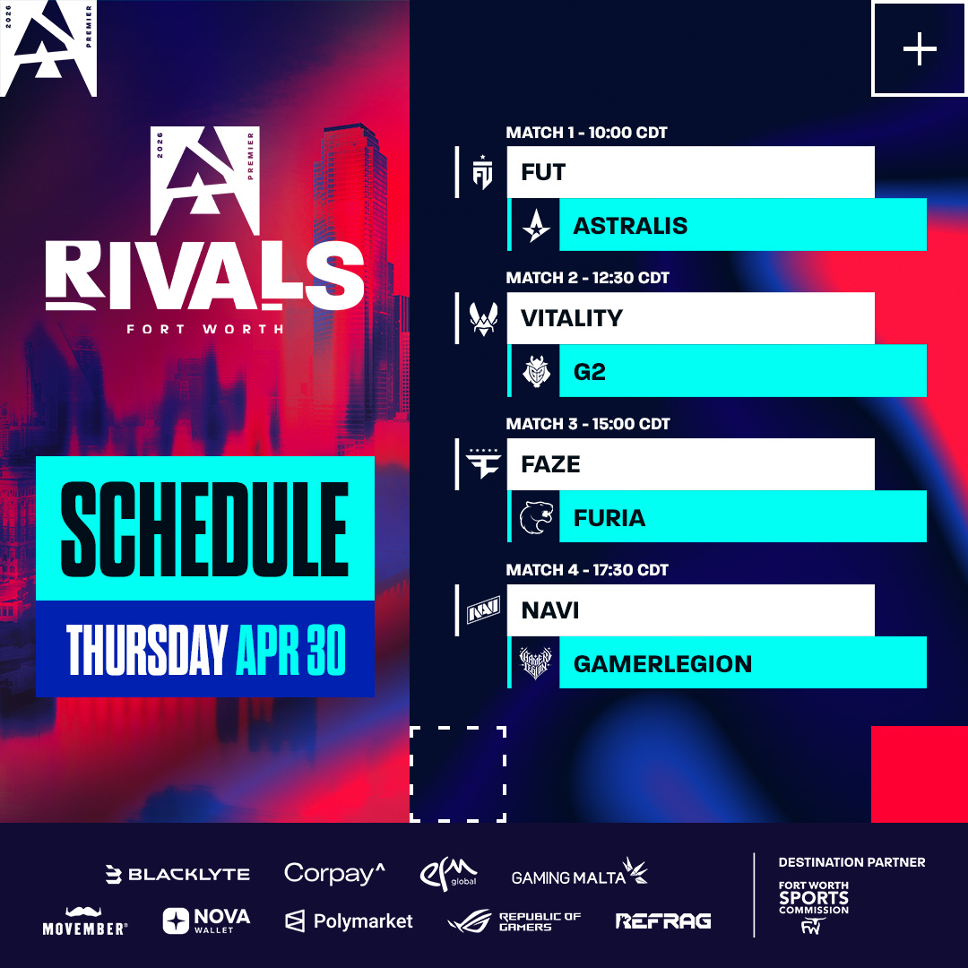 [CS晨报]Vitality与NAVI旗开得胜，FURIA不敌GL