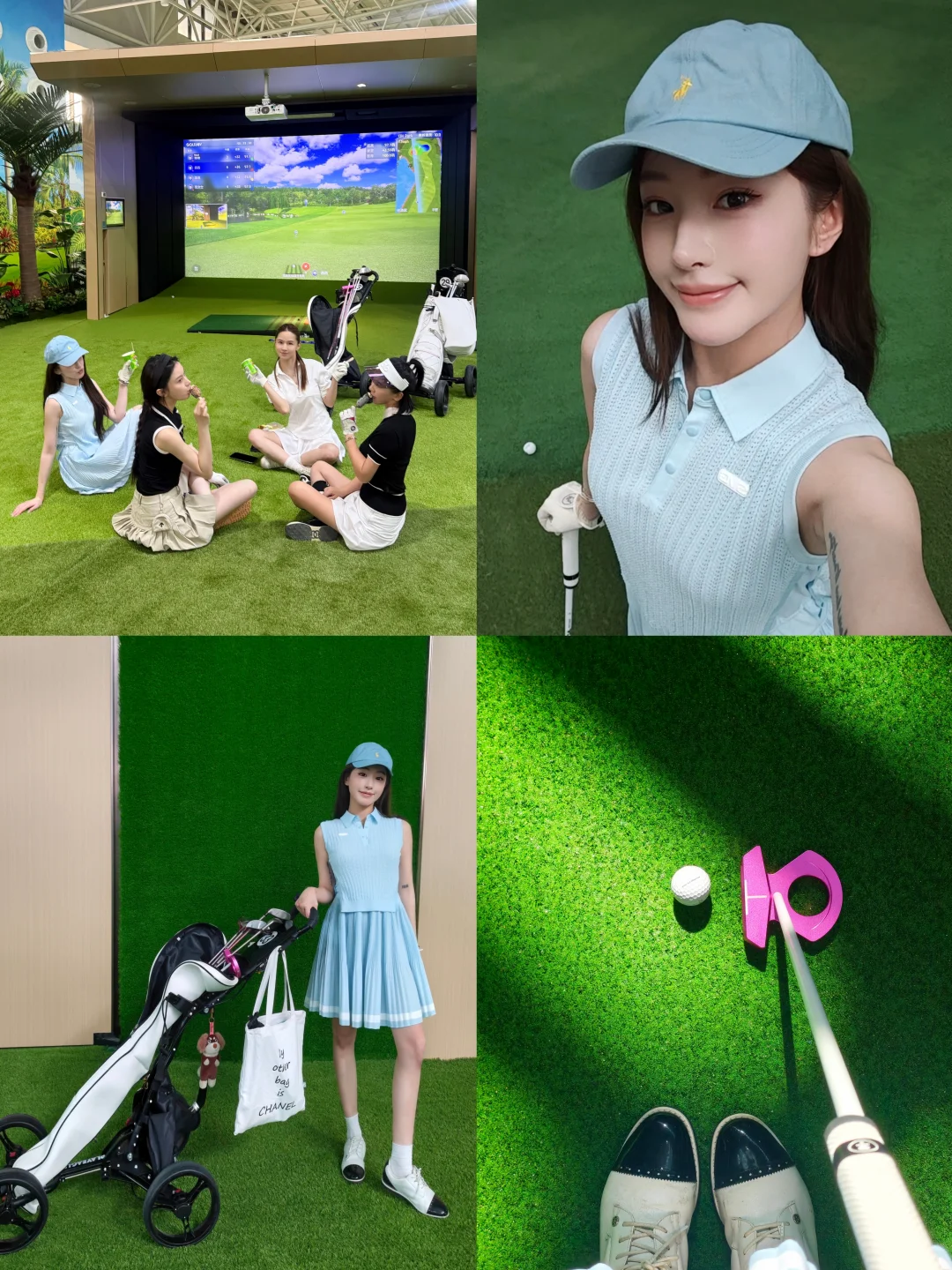 City golf⛳空调房里的18洞