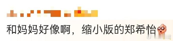 郑希怡女儿缩小版的郑希怡 郑希怡和女儿浸浸一起做🍡，画面太有爱了！浸浸越来越像