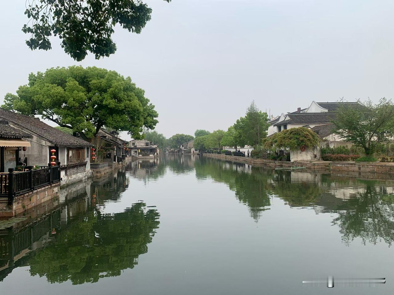 静谧的水乡，古韵悠长，漫步河畔，感受时光的静好油菜花开放图片 如何在油纸伞上画梅