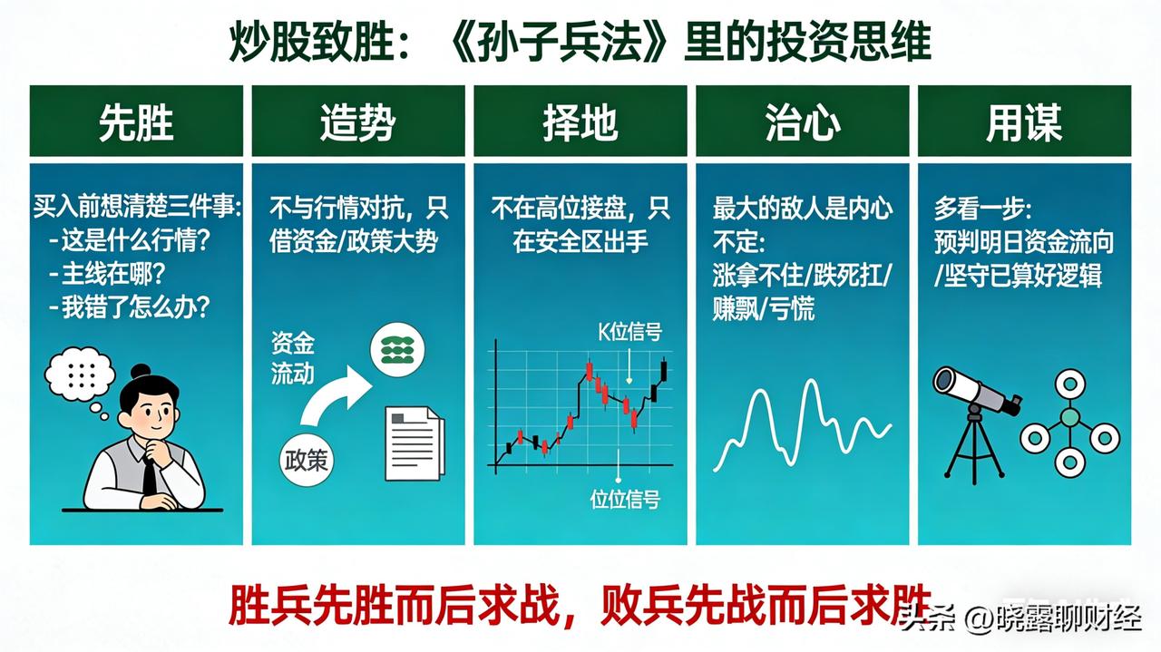 炒股总是亏损？并非你能力不够，而是你不懂得“先胜后战”的奥秘。
许多人进入股市，