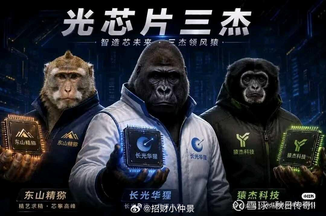 光芯片三杰也是猴子，哈哈，笑死了 