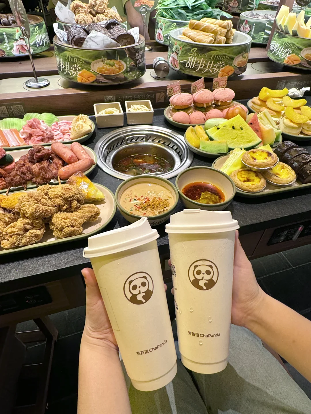 茶百道冰奶解腻还是太权威了。。。。