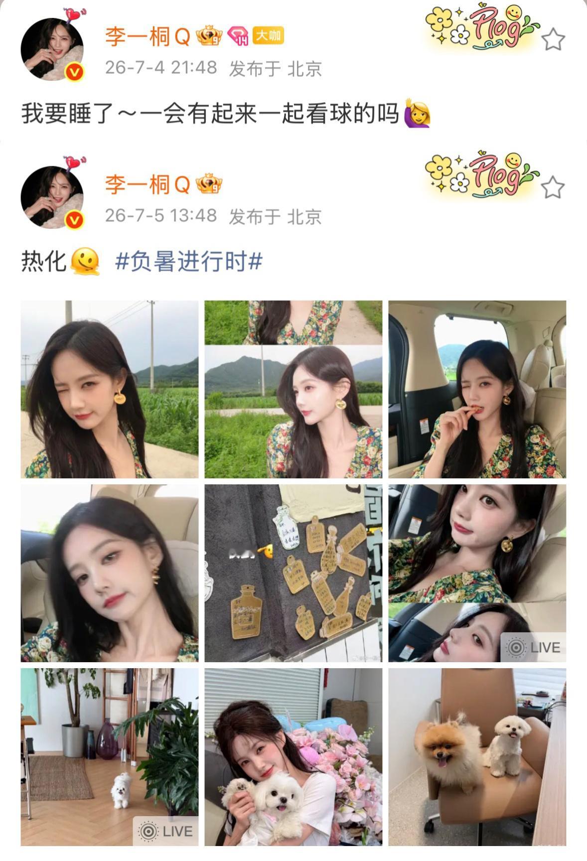 爱上李一桐易如反掌好爱这种事事有回应，件件会分享的艺人