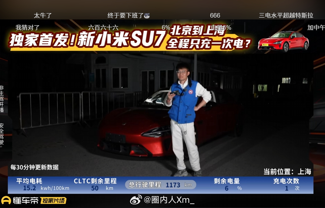 创造历史！！！！！！！新一代SU7！！！全网第一个把小米SU7 Pro从北京开到