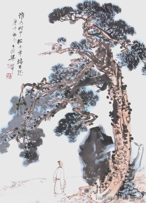 《题开圣寺》
——唐·李涉
宿雨初收草木浓，
群鸦飞散下堂钟。
长廊无事僧归院，