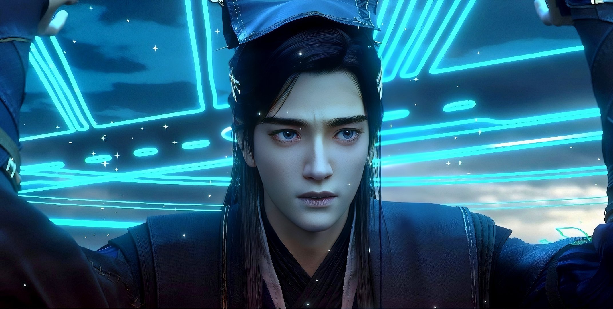 #眷思量[超话]##眷思量镜玄# 题记：清逸出尘，面目白净俊雅，镜湖映玄影青山外