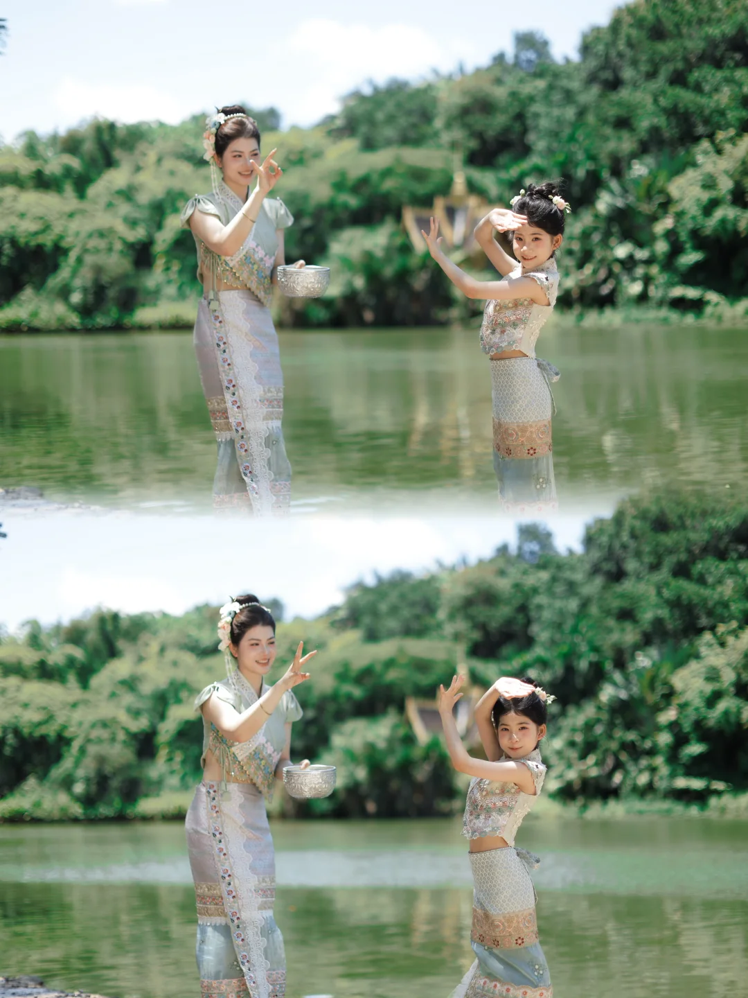 和女儿在曼听｜拍了一组傣族写真
