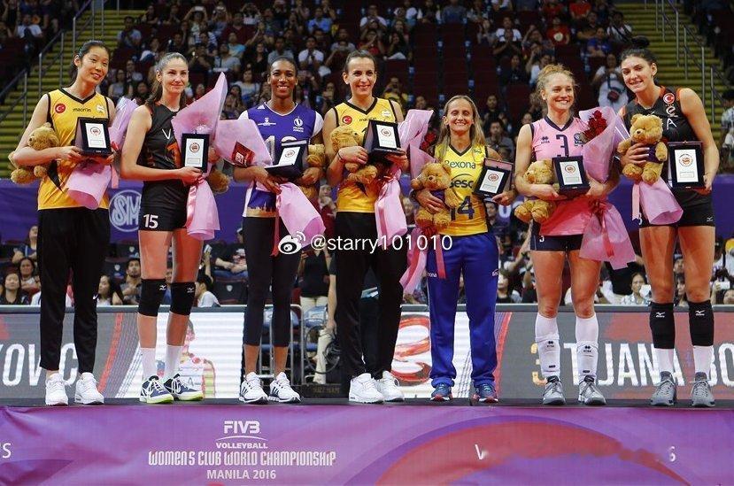 回顾历届女排世俱杯最佳阵容✅2016年女排世俱杯最佳阵容：👑 MVP：🇷🇸