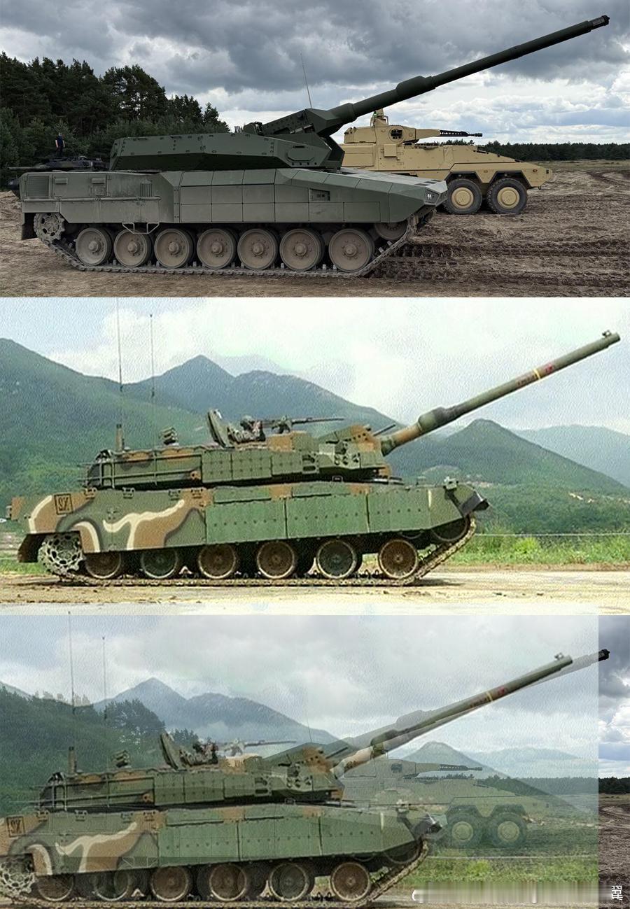 豹2A-RC和K2主炮仰角对比 ​​​