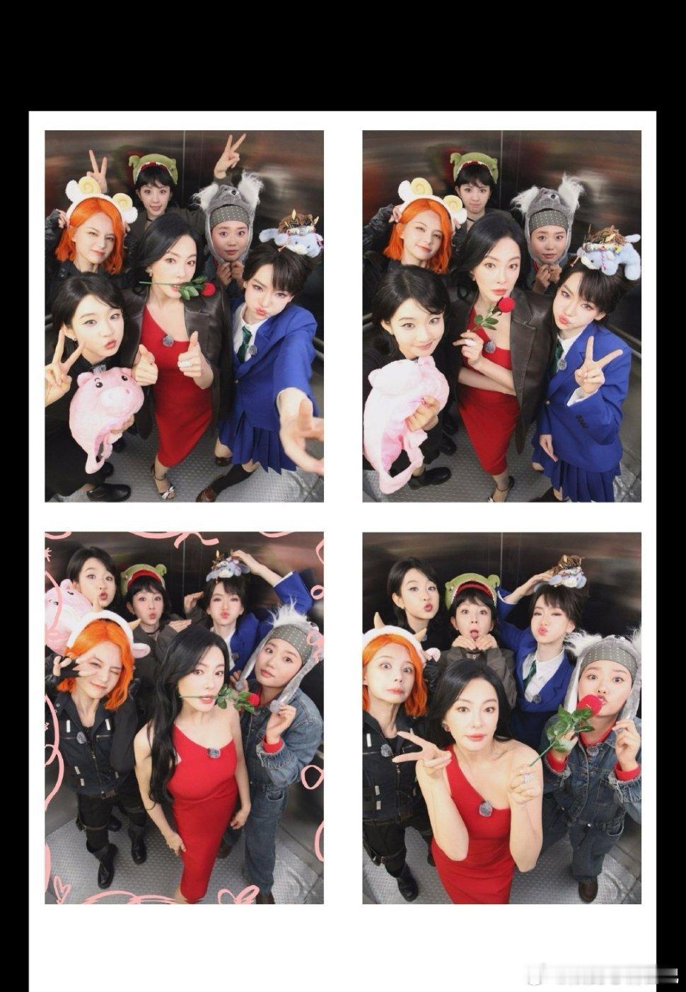 这装造只能认出来一个张雨绮了 ​​​