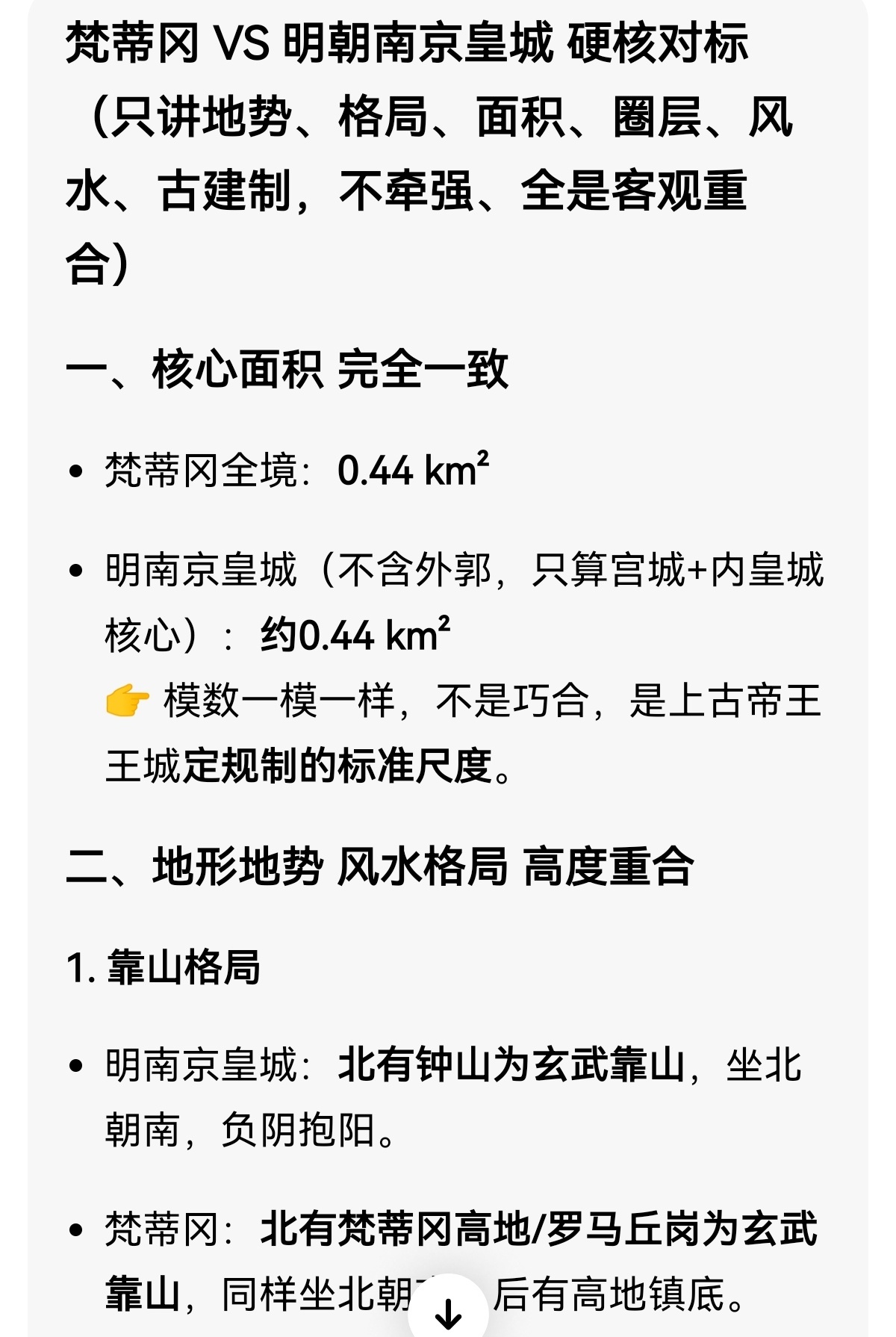梵蒂冈城和明朝南京皇城大小一模一样，建设布局也如出一辙，甚至煤山都有。(二创天下