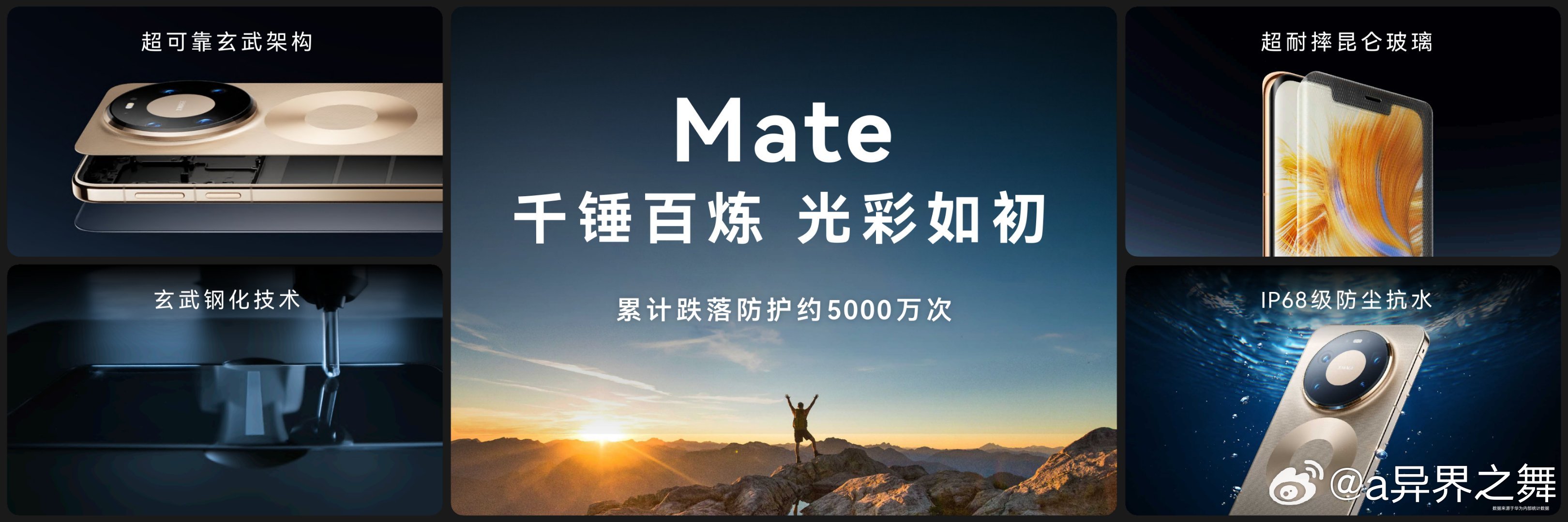 Mate90防护能力全面升级作为Mate 60系列老用户，一直很认可昆仑玻璃带来