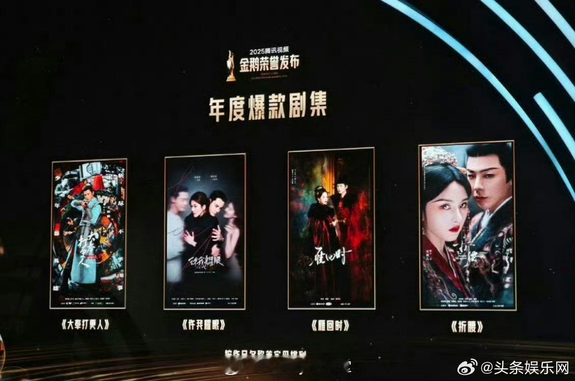 2025腾讯爆款剧集大奉打更人许我耀眼雁回时折腰爆款 都看过欸 