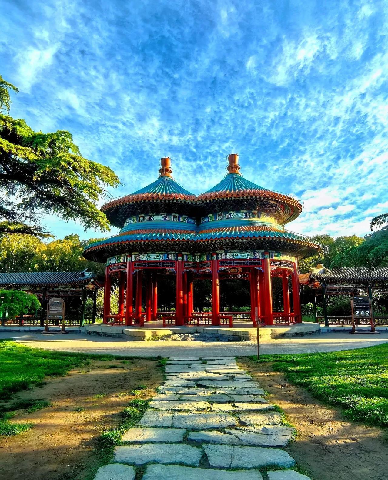 夏日生活打卡季天坛公园双环万寿亭
