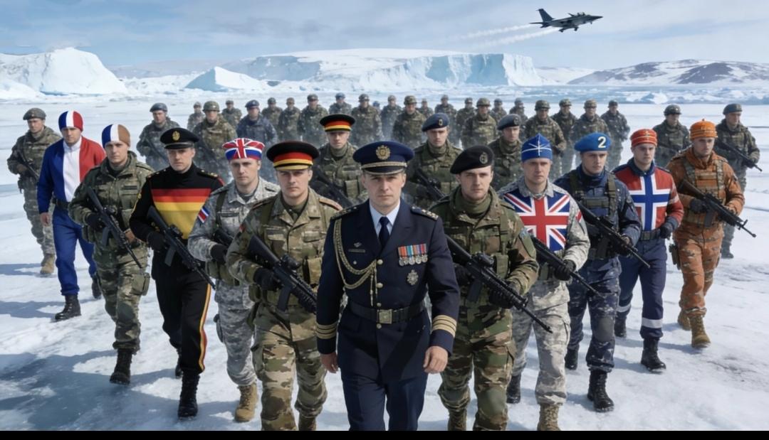 欧洲嚷嚷保卫格陵兰岛？对抗美国？太搞笑了！看看这“大军团”：法国15个，德国13