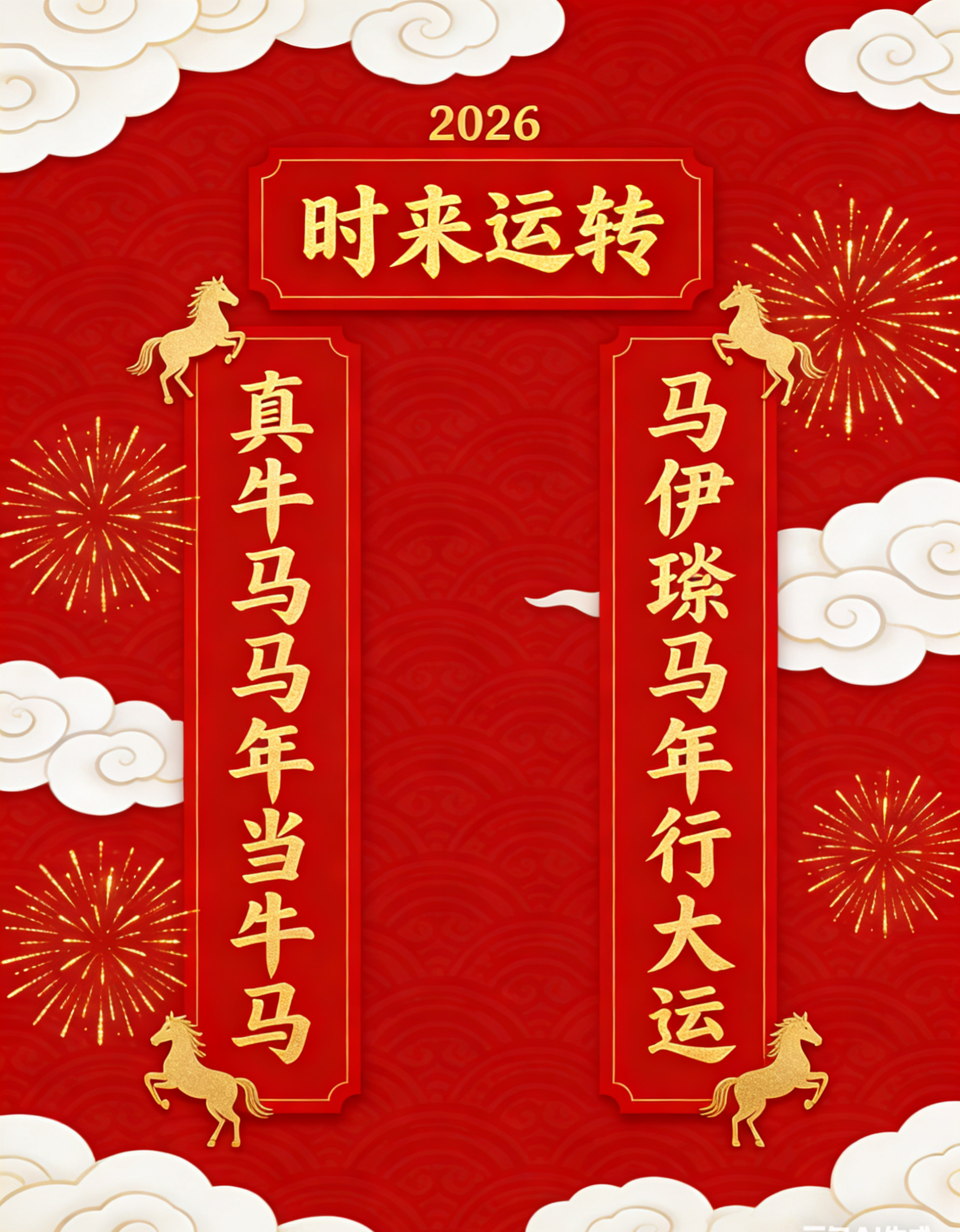 马年春联起点太高了这马年春联的起点也太高了，直接给我整不会了！本来想写个传统的，