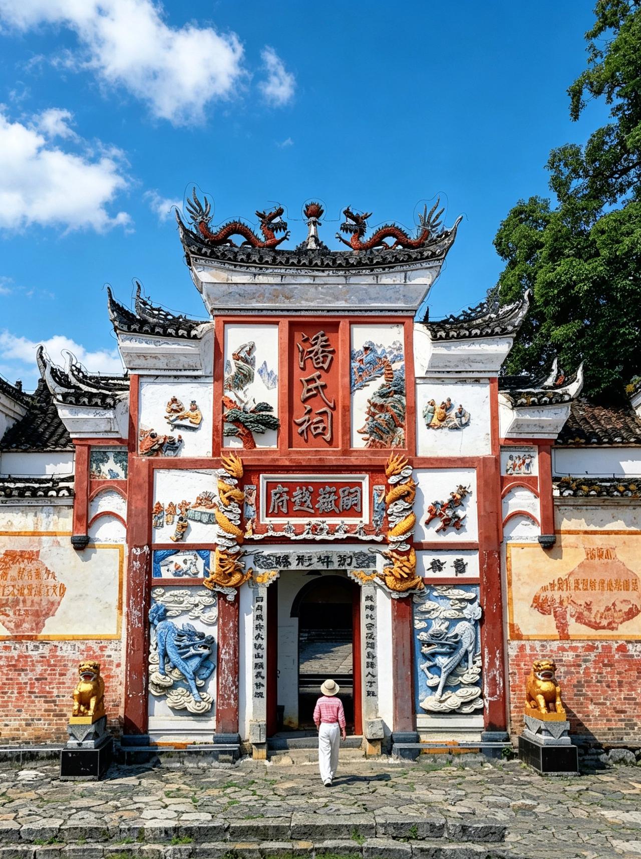 湖南怀化｜ 🩵  荆坪古村

潘氏祠，
潘仁美的后人居住于此～