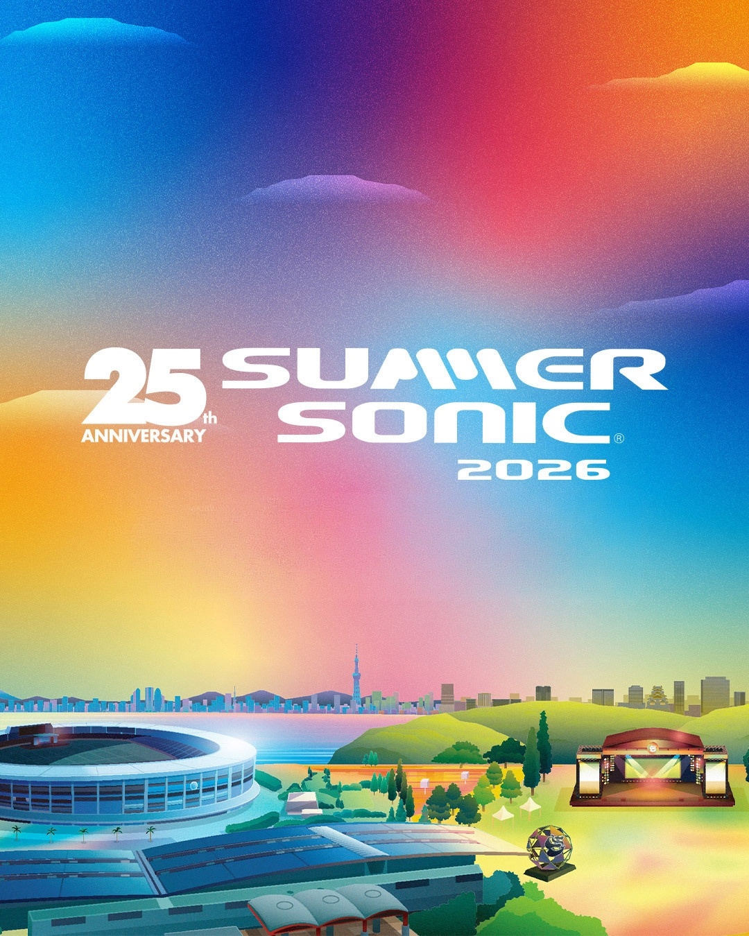 Summer Sonic东京场不受暴雨影响如期举行8月13日，千叶县多地极端暴雨