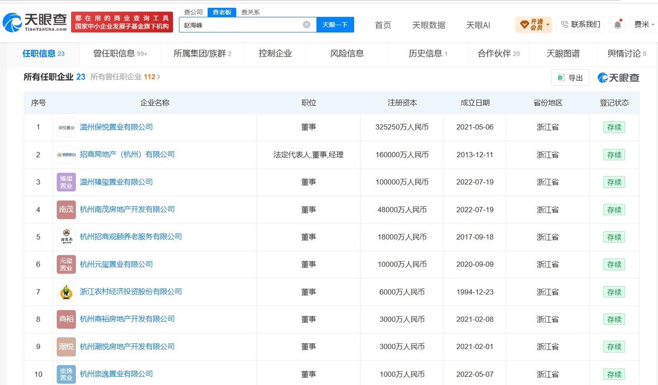 杭州酒局高管关联多家招商蛇口公司

杭州酒局涉事高管关联超20家企业杭州涉事高管