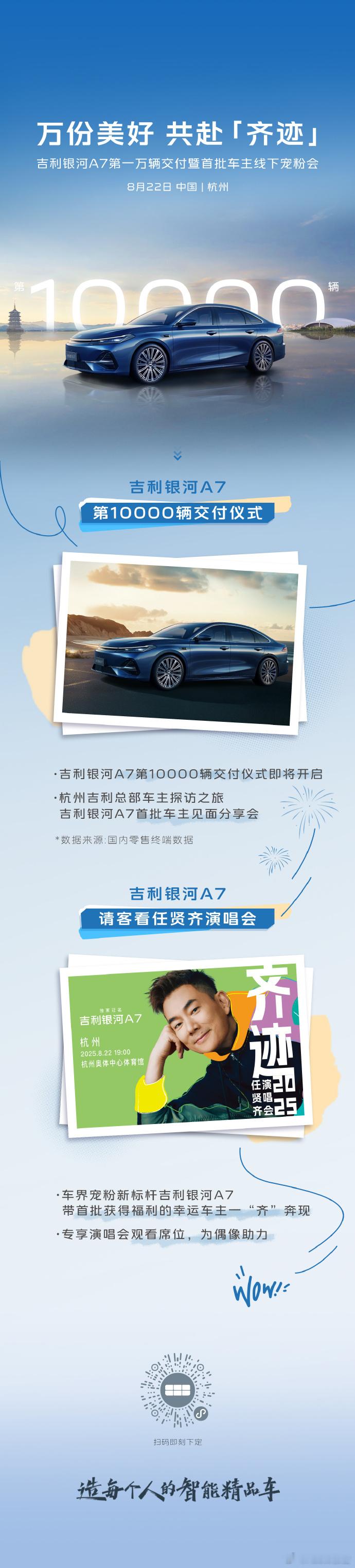 吉利银河A7上市14天交付破万8月21日，吉利银河新能源发布，吉利银河A7第10