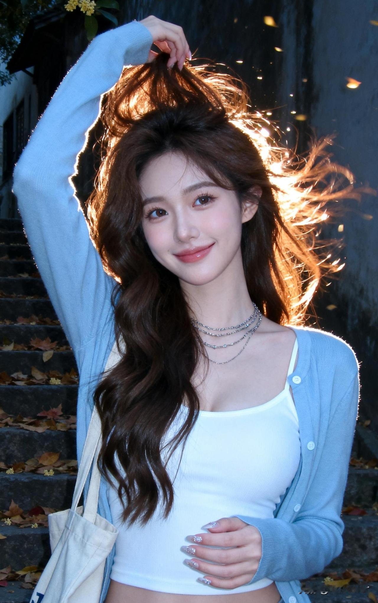 秋风拂面，笑语盈盈。