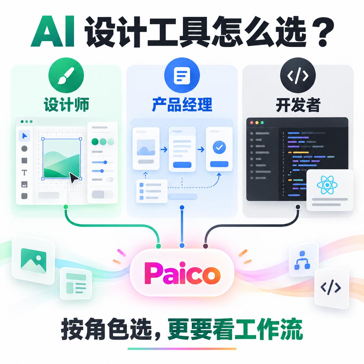 AI 设计工具怎么选？设计师、产品经理、开发者各有一张决策表

AI 设计工具越