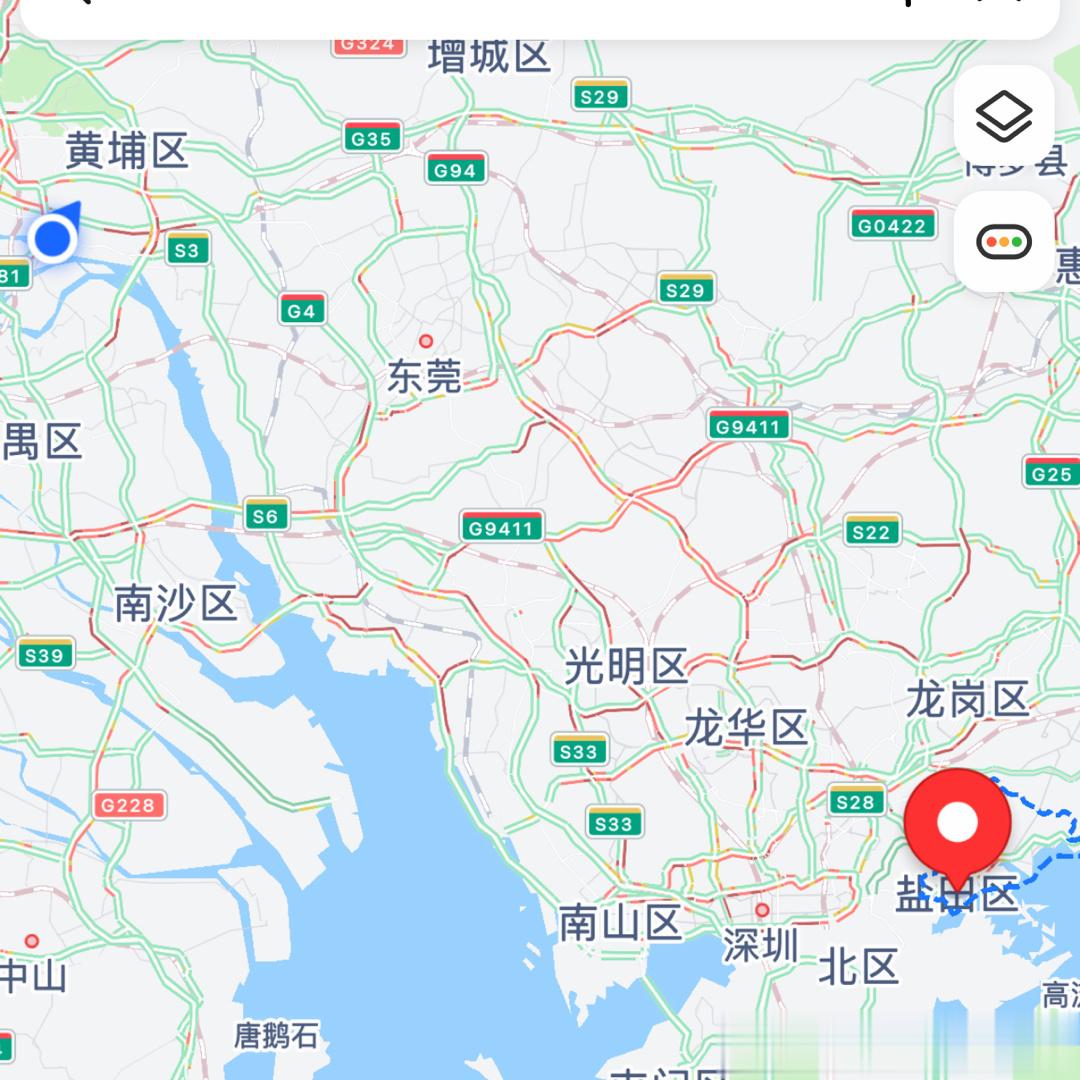 想回深圳 [苦涩][苦涩][苦涩]但这堵车堵的不敢走 ​​​