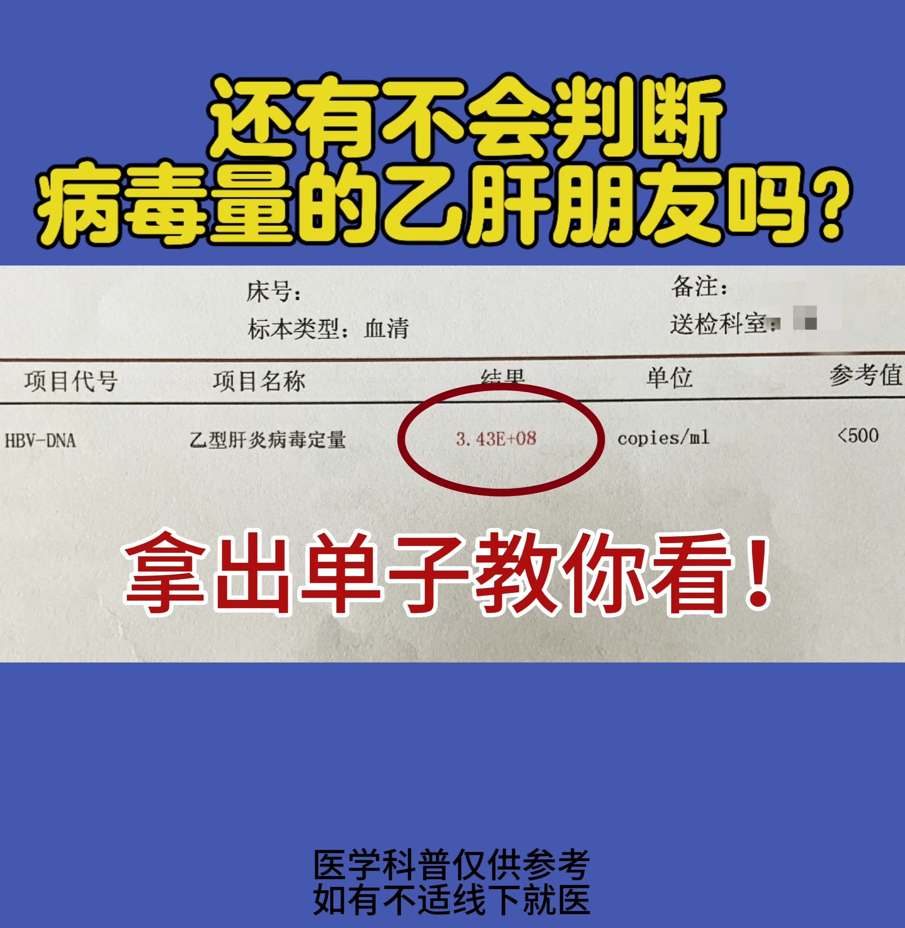 乙肝病毒量的多少，要先看“+”号后边的数字，这个是几就代表你的病毒是1...