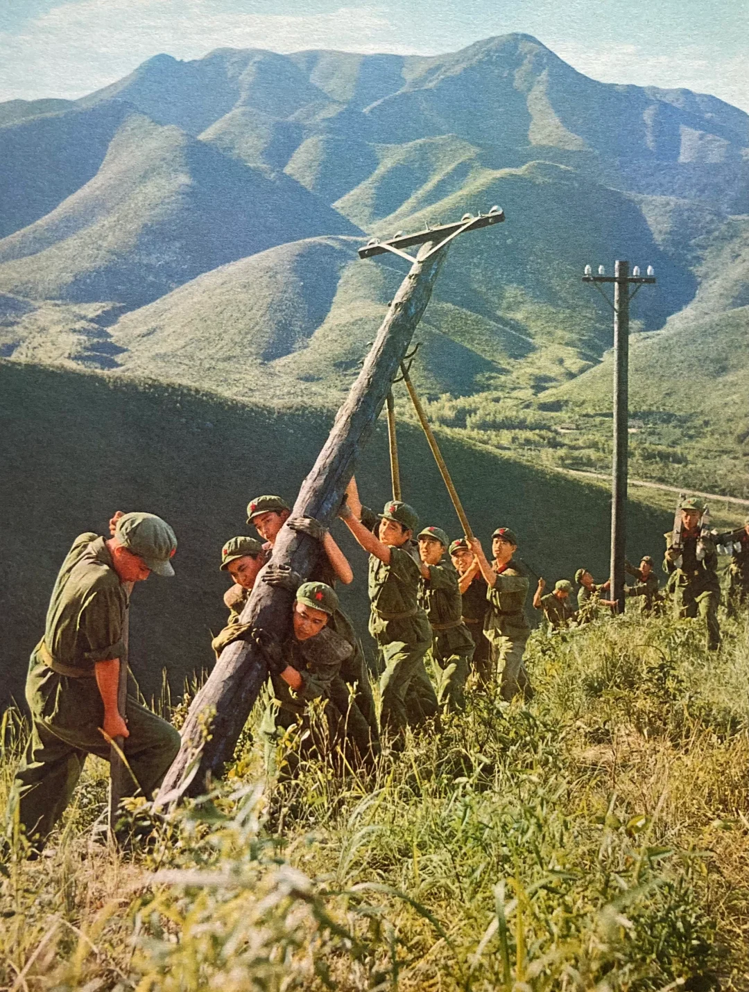 千山万水架银线