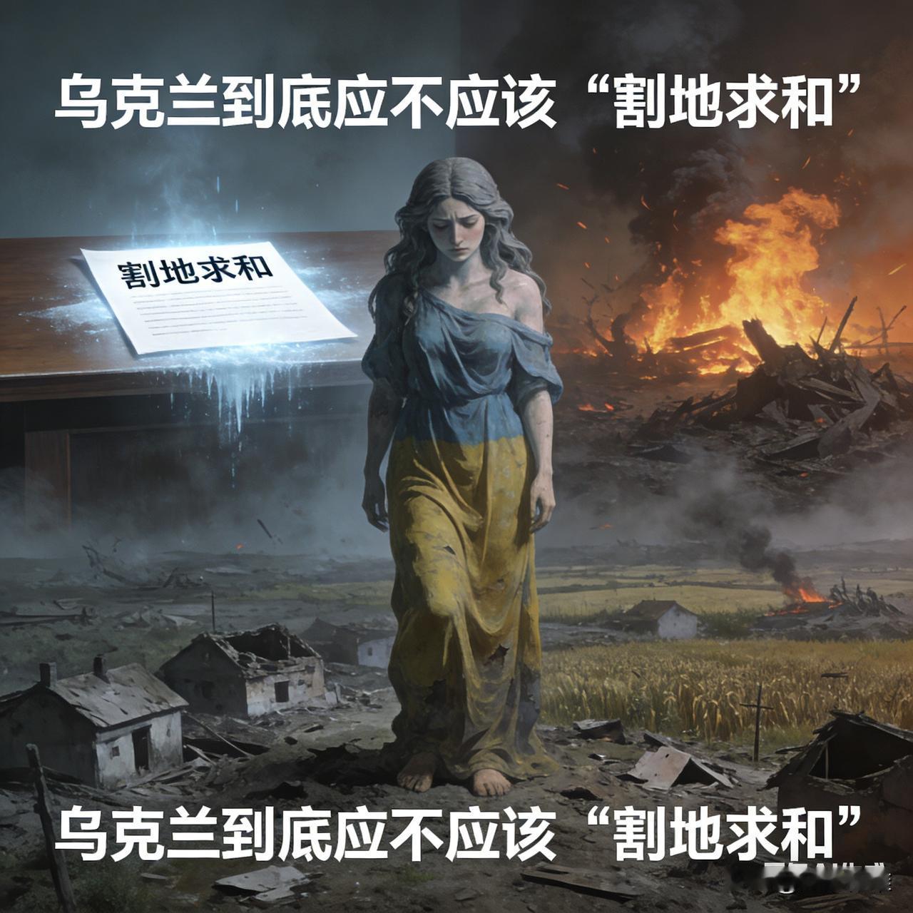 乌克兰现阶段不应割地求和，核心在于“割地的代价远大于短期和平收益”；长期是否调整