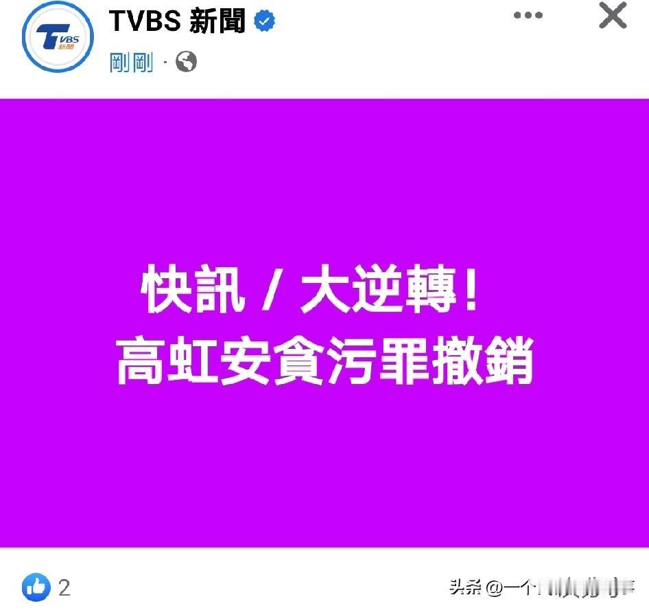 高虹安贪污罪撤销！利好民众党？
今天上午，被控诈领助理费的民众党籍新竹市长高虹安