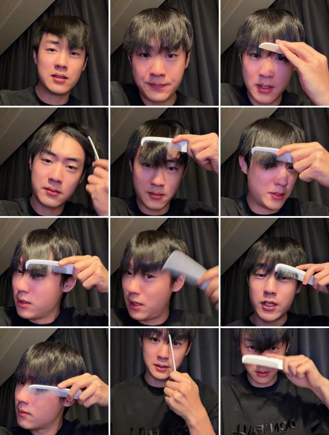 直播的这位发型师是叫陈少熙吗直播几分钟我狂截图，一直拿着他那个梳子扒拉头发笑飞了