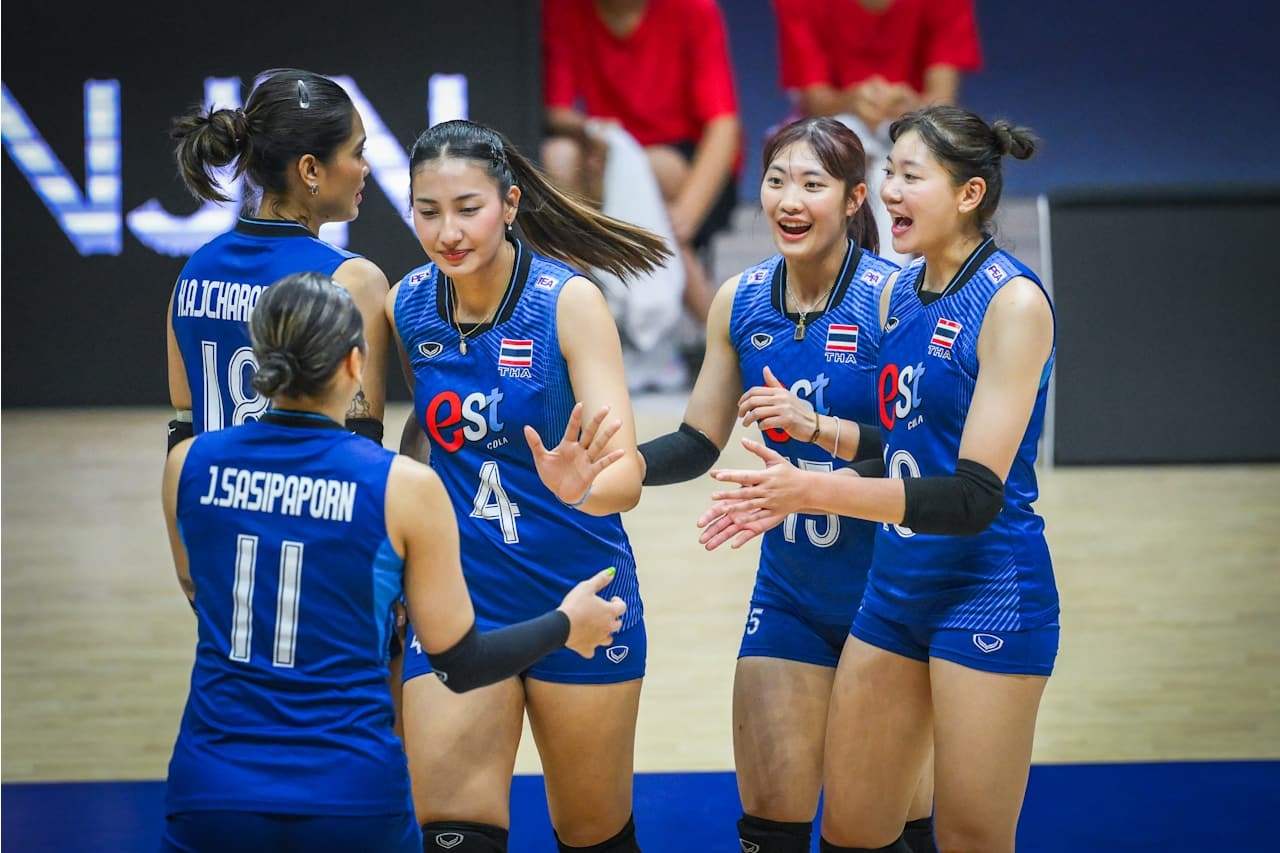 -【2026年女排亚锦赛小组赛-B组】泰国🇹🇭3-0零封澳大利亚🇦🇺，取