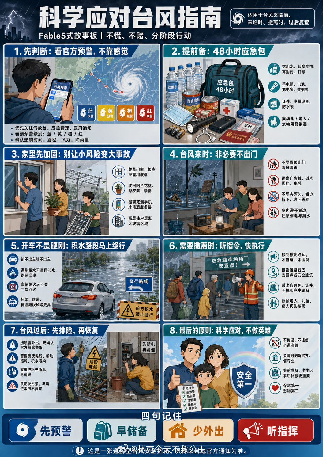 台风巴威要来了，受影响地区的小伙伴们，大家注意安全 做好准备   台风科学应对台