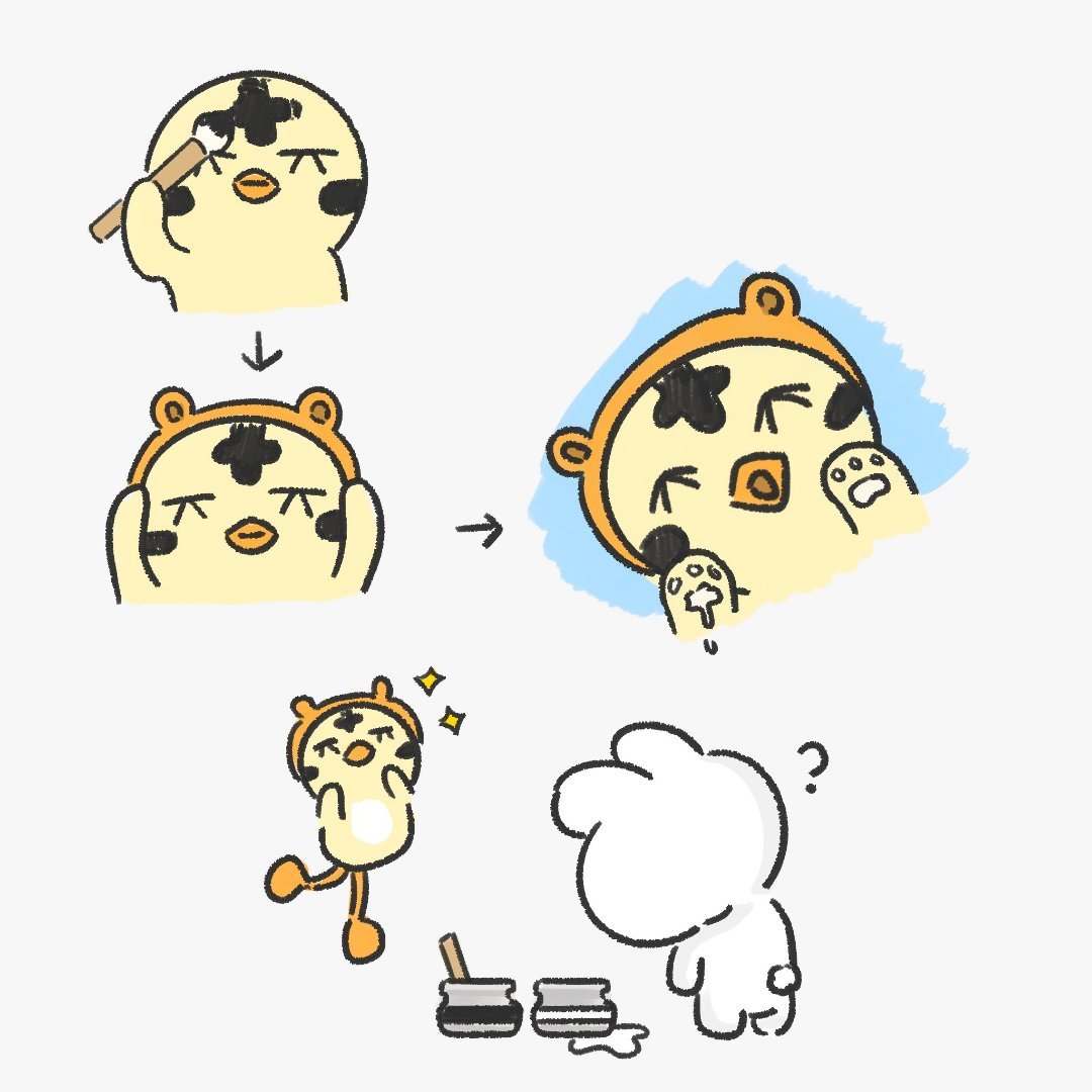 小鸡扮老虎，嗷呜～cr. X @ cheese_9401 