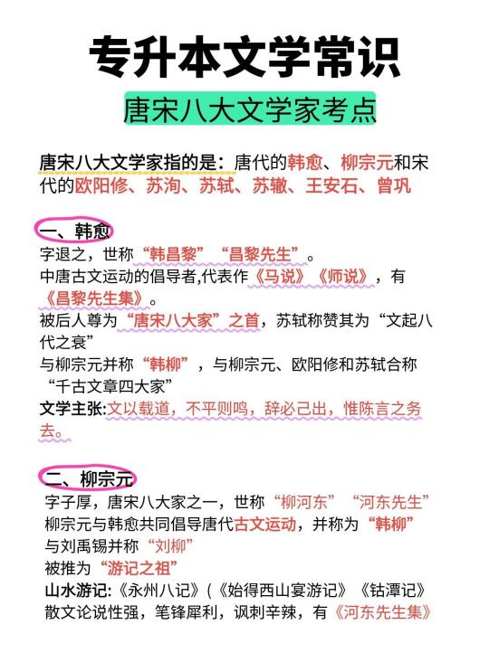 专升本文学常识