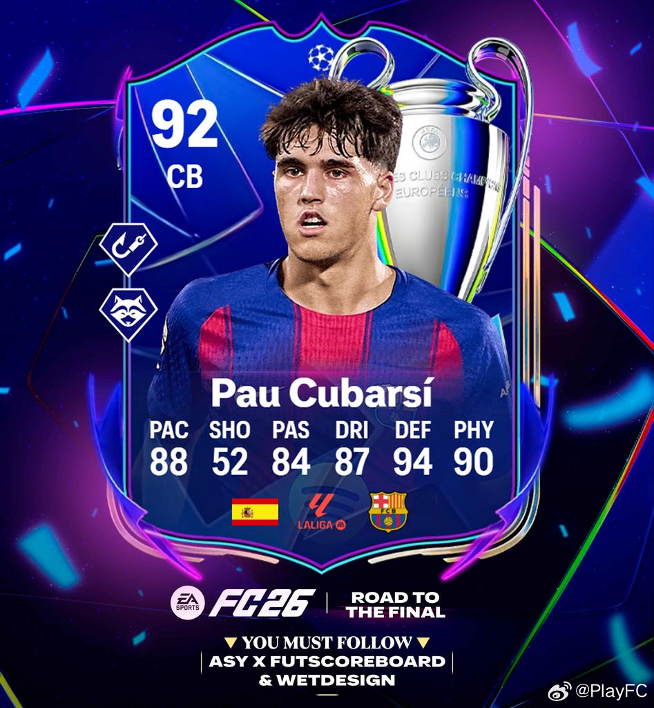 RTTF库瓦尔西的SBC确认。FC26