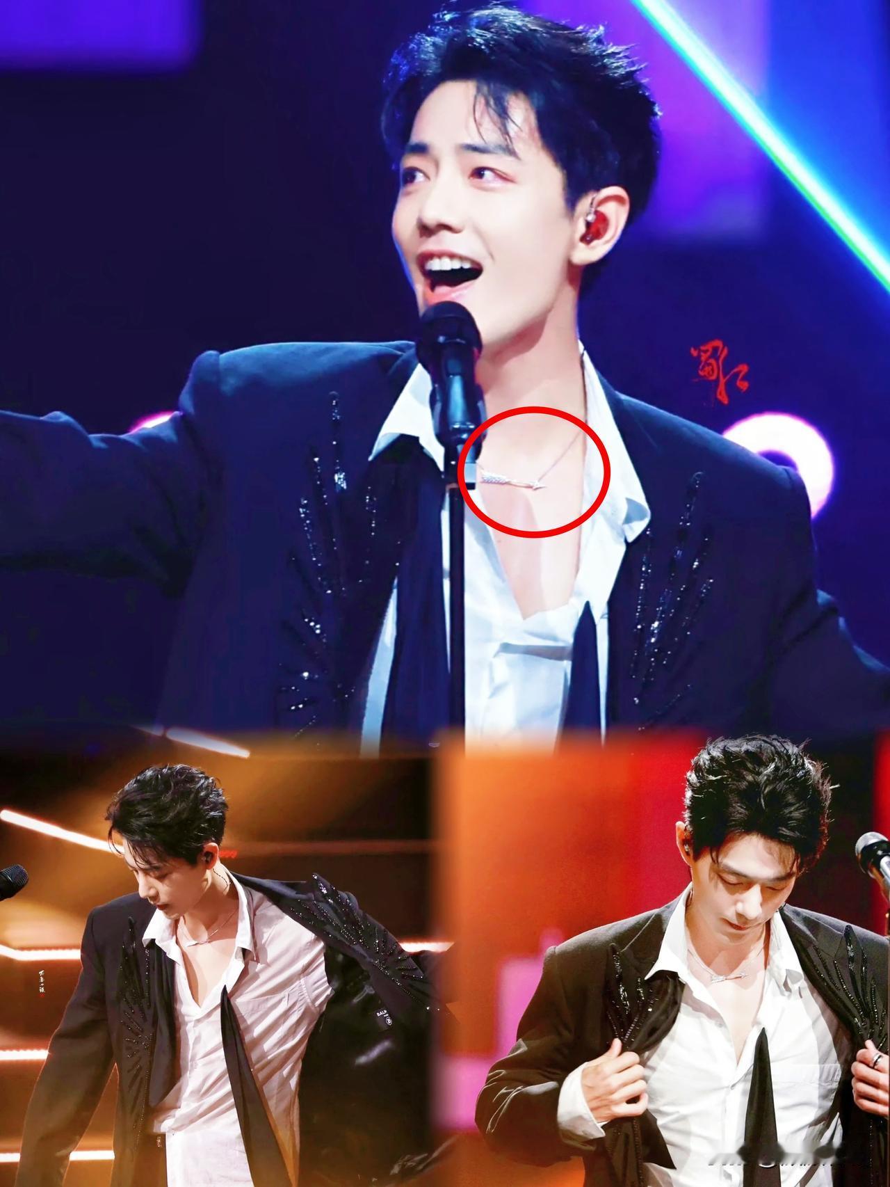 昨晚肖战演出结束后，90度鞠躬+话筒自然拎起的无架子退场，这也太圈粉了吧！采访时
