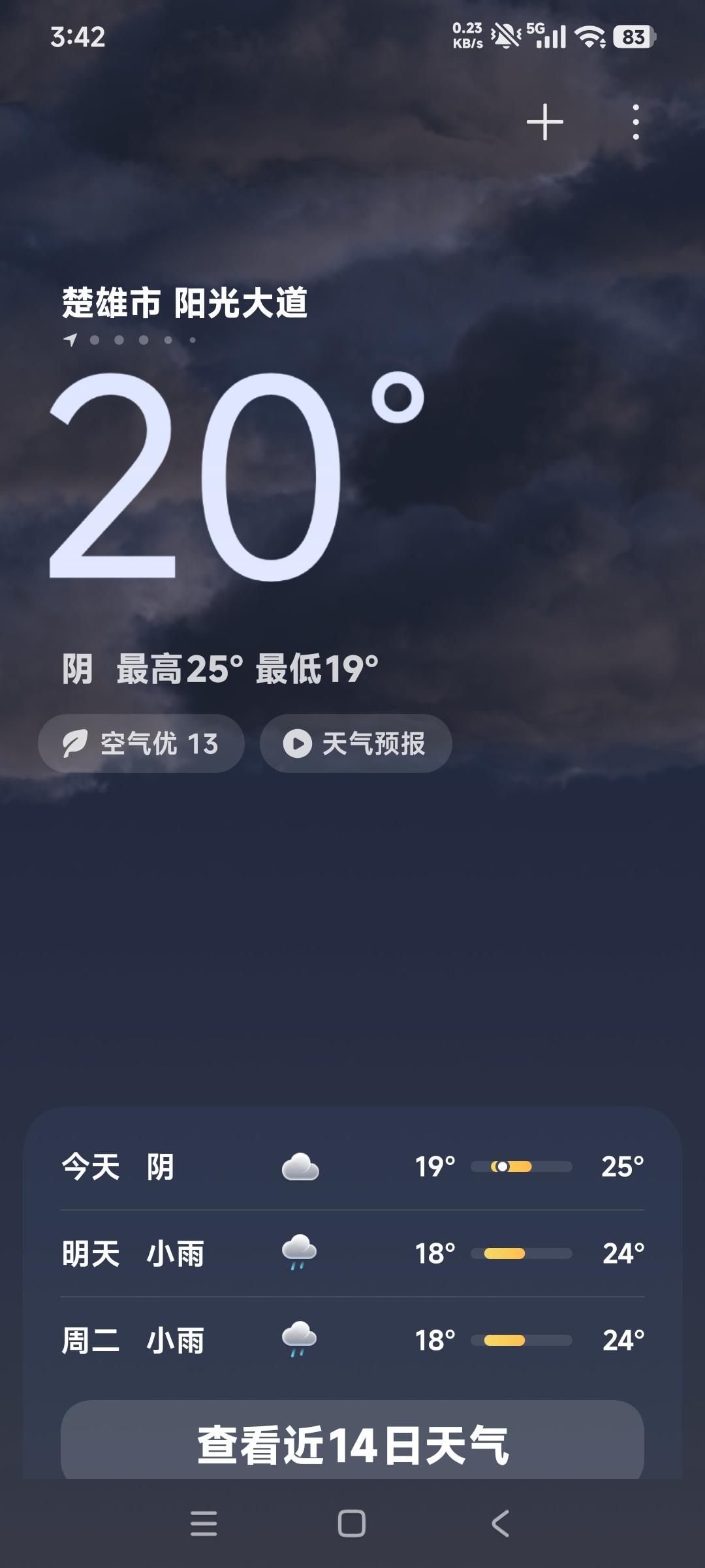 楚雄马拉松比赛，前几天预报有大雨，昨天组委会短信告诉有小雨。看来老天爷惠顾楚雄马
