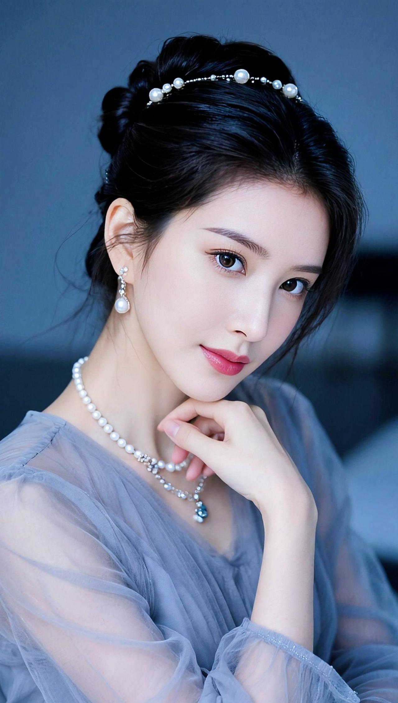 AI珍珠质感写真 抖音ai创作 惊艳瞬间 景甜 惊艳