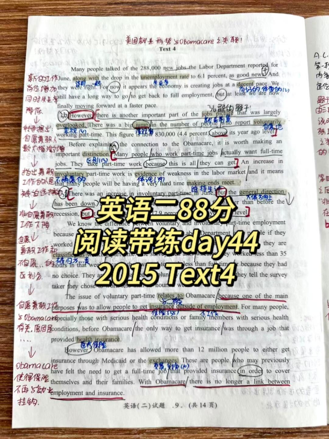 英二2015Text4精读丨努力真的会有结果😭