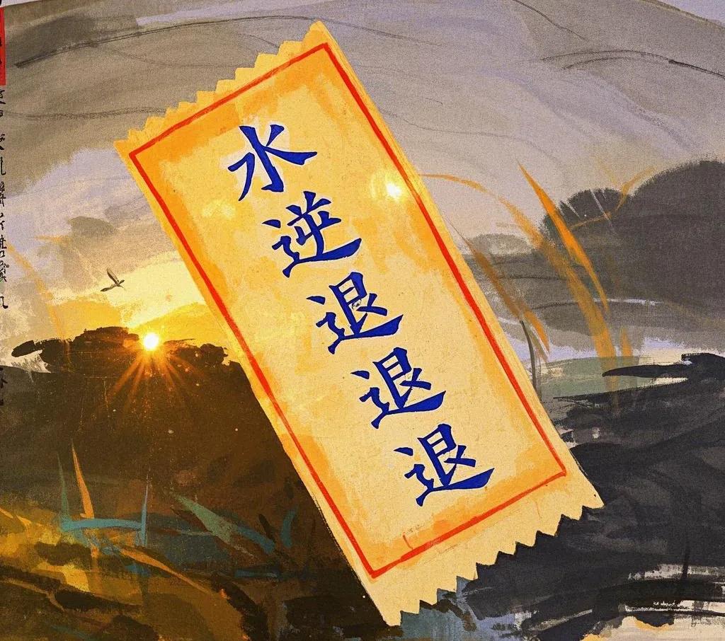 水逆连山皆倒影，星河归位自扶摇