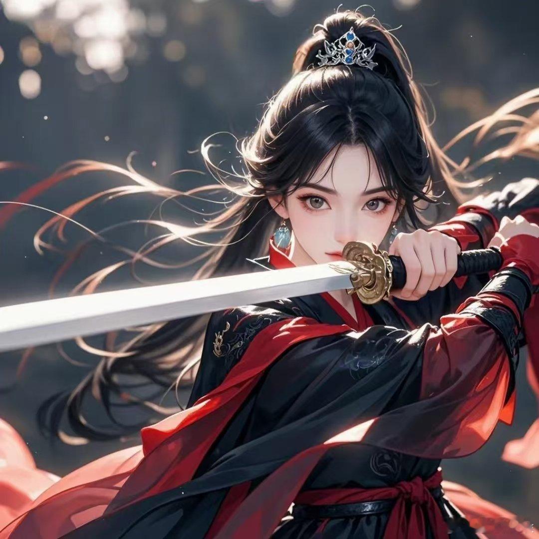 英姿飒爽女剑客古风头像 ​​​